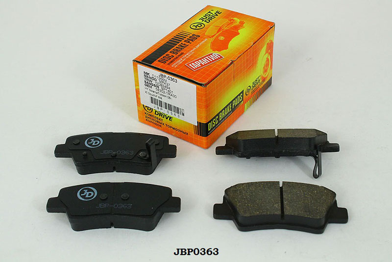 JBP0363 JUST DRIVE Колодки тормозные, задние D11266M