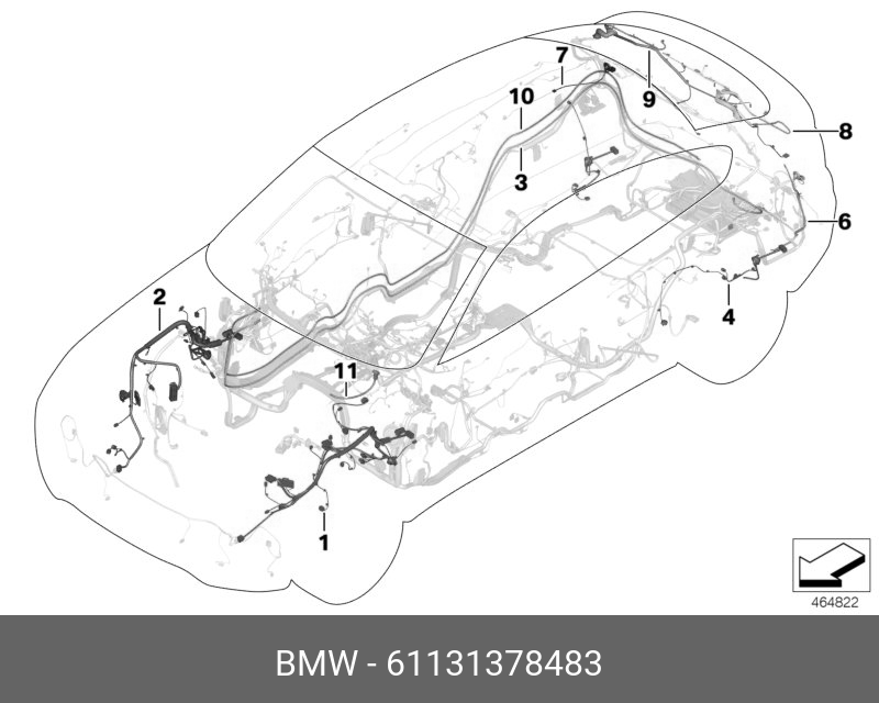 61131378483 BMW Корпус вилки разъема