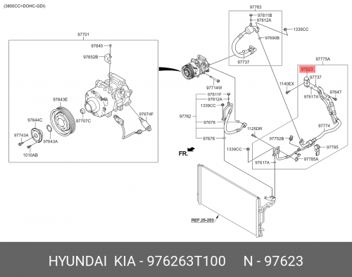 97626-3T100 HYUNDAI KIA Радиатор в сборе