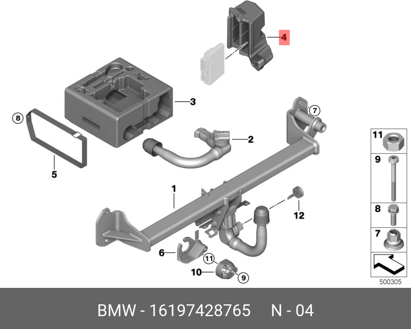 16197428765 BMW Кронштейн ЭБУ