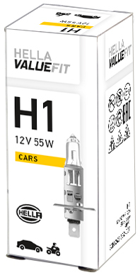 8GH242632001 HELLA Лампа накаливания VALUEFIT, H1 12V 55W P14,5s.