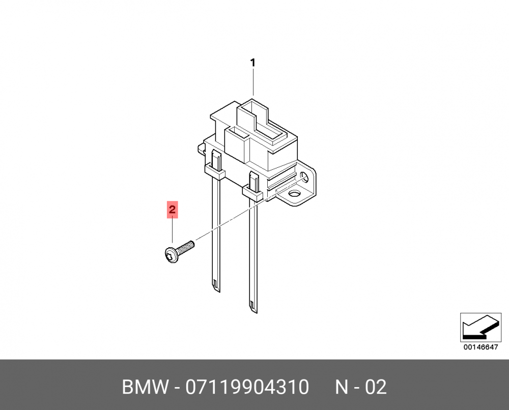 07119904310 BMW Самонарезающий винт