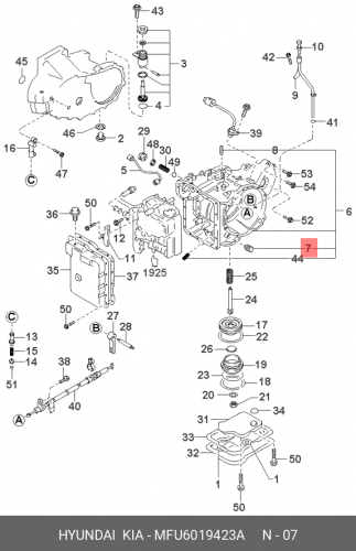 MFU60-19423-A HYUNDAI KIA Заглушка