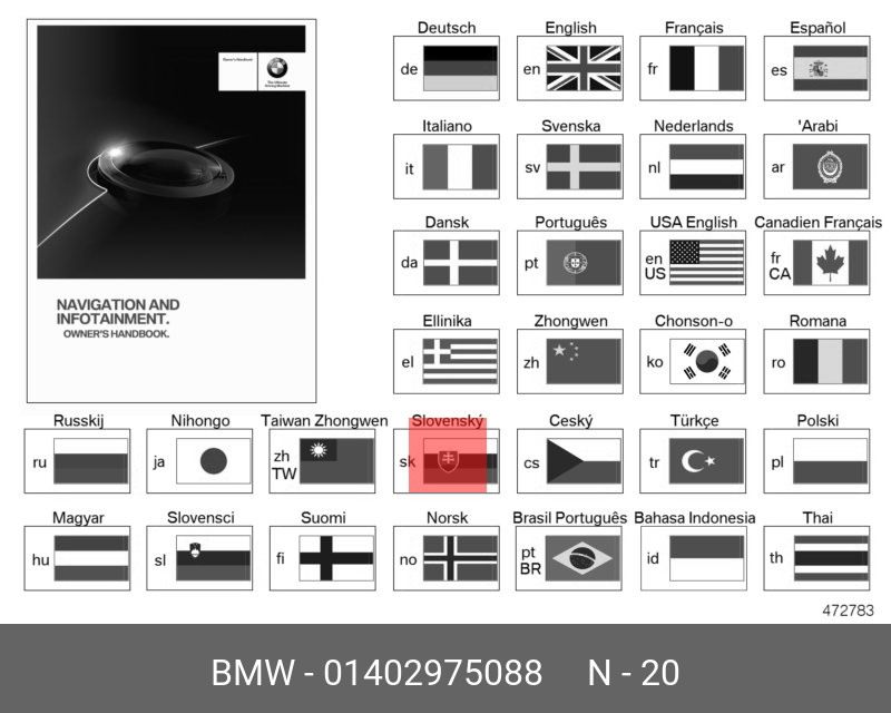 01402975088 BMW Рук.по экспл.нав.и информ.-развл.система