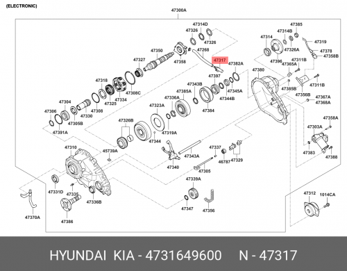 47316-49600 HYUNDAI KIA Фильтр