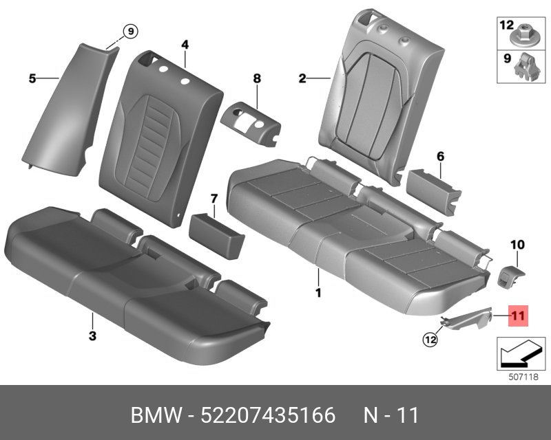 52207435166 BMW Стойка