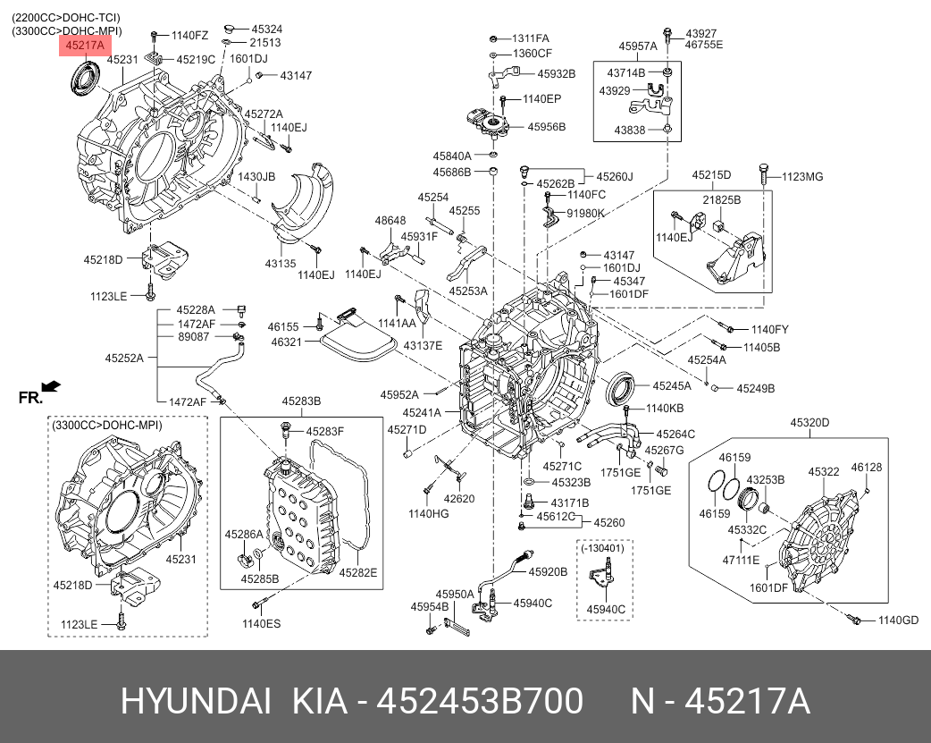 45245-3B700 HYUNDAI KIA Уплотнение-масл.