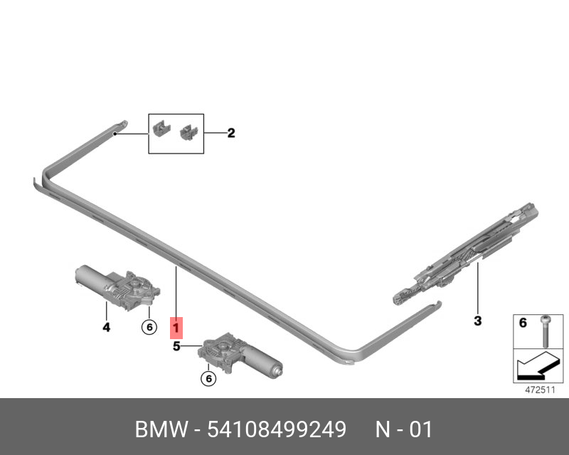 54108499249 BMW Обтекатель