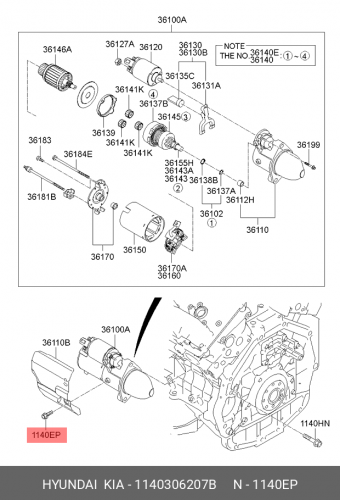 11403-06207-B HYUNDAI KIA Болт м6