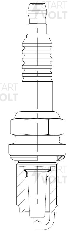 VSP1404 STARTVOLT Свеча зажигания для а/м Nissan Almera N16 (00-) 1.5i/1.8i (VSP 1404).
