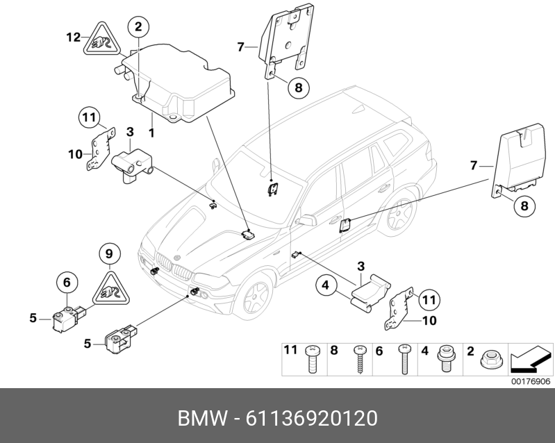 61136920120 BMW Корпус розетки