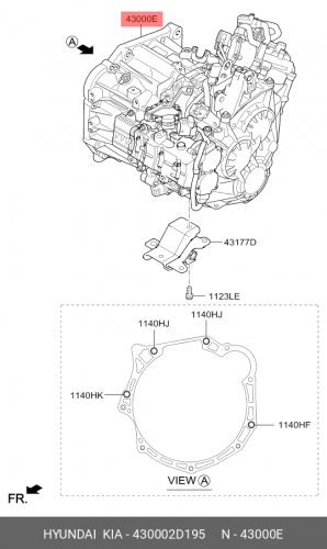 43000-2D195 HYUNDAI KIA Transmission assy-dct
