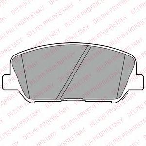LP2477 DELPHI Колодки тормозные HYUNDAI i30 ELANTRA 11- CEED R16 12- передние