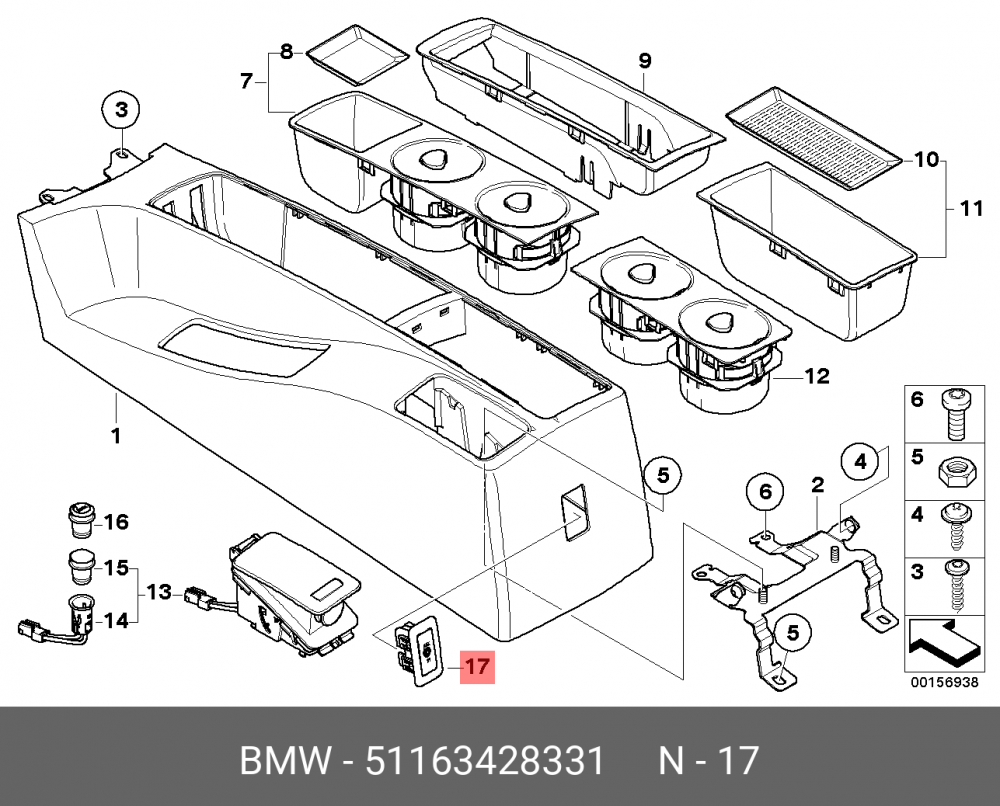 51163428331 BMW Накладка
