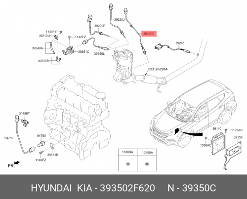 39350-2F620 HYUNDAI KIA Датчик