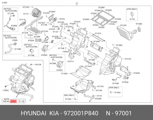97200-1P840 HYUNDAI KIA Радиатор