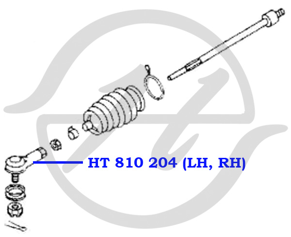 HT810204 HANSE Наконечник рулевой тяги