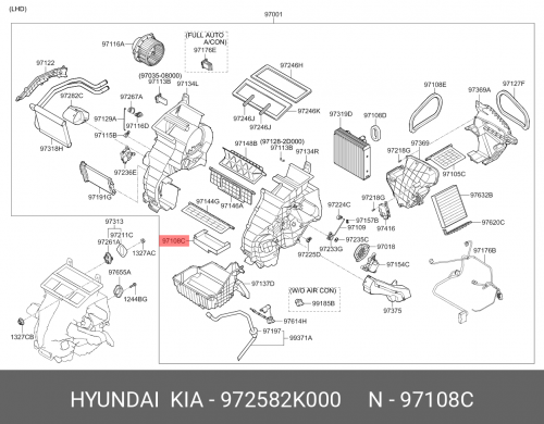 97258-2K000 HYUNDAI KIA Изолятор