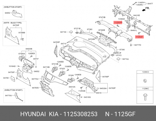 11253-08253 HYUNDAI KIA Болт м6