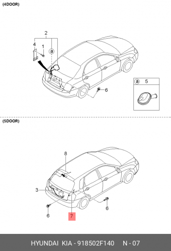 91850-2F140 HYUNDAI KIA Шнур