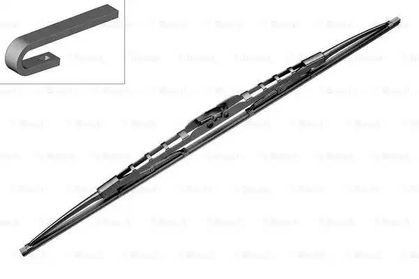 3397018140 BOSCH Щетка стеклоочистителя каркасная Twin HCV 400мм крепление Side Pin, Hook