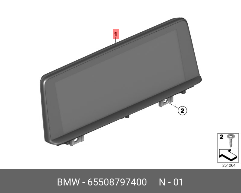 65508797400 BMW Центральный информационный дисплей