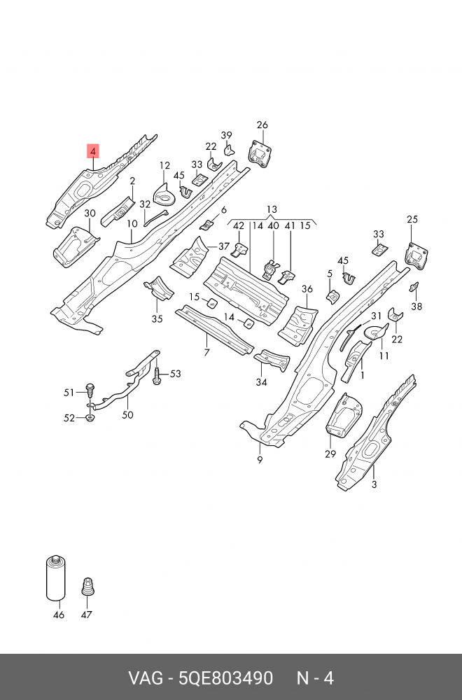 5QE803490 VAG Усилитель