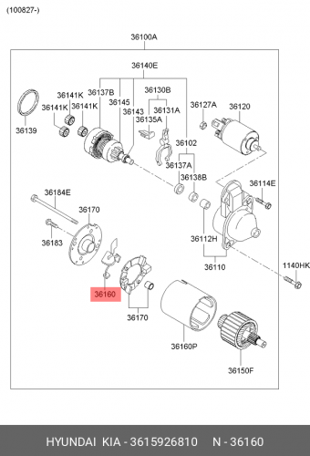 36159-26810 HYUNDAI KIA Щетка