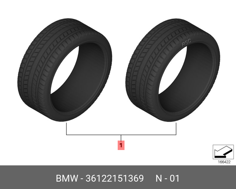 36122151369 BMW Goodyear Ultra Grip Performance 2 ROF