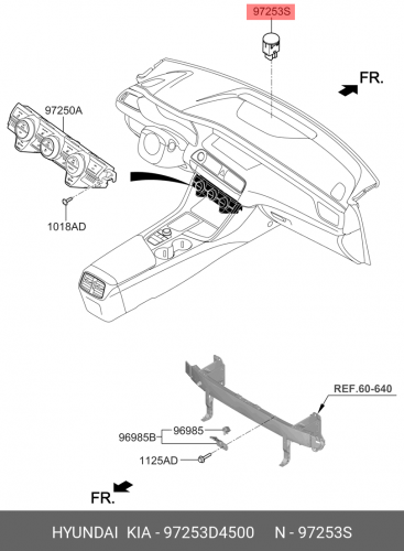 97253-D4500 HYUNDAI KIA Sensor-d/photo
