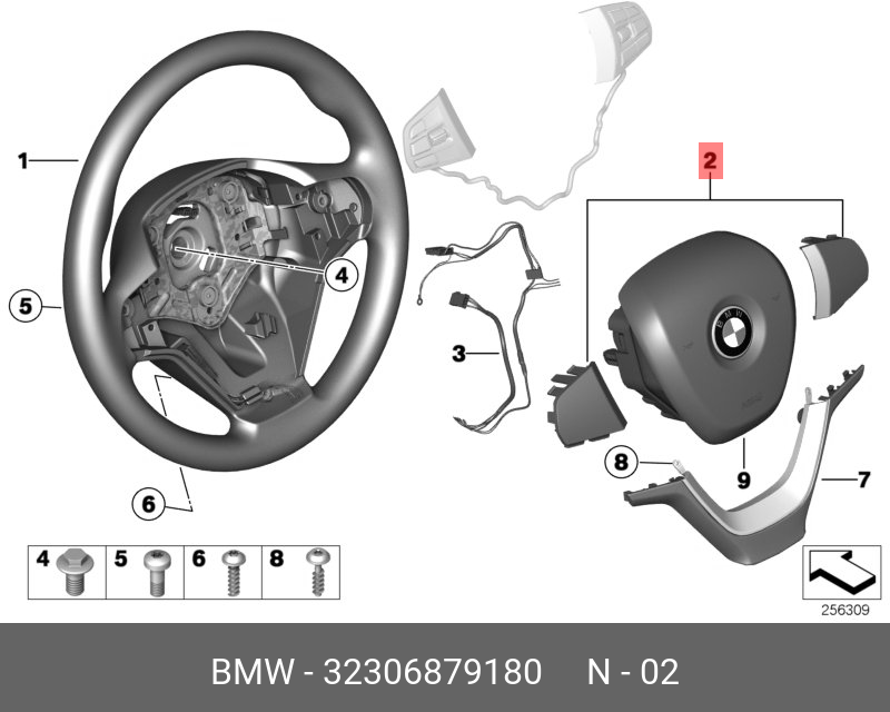 32306879180 BMW Комплект декоративных накладок