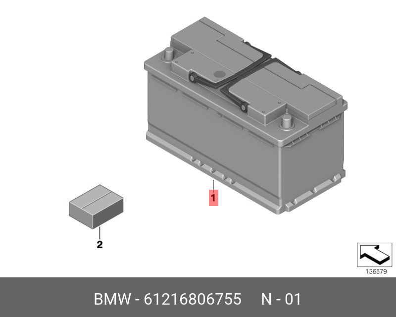 595402080 EUROPART батарея аккумуляторная 12V 95Ah 800A 353x175x190 (+) справа