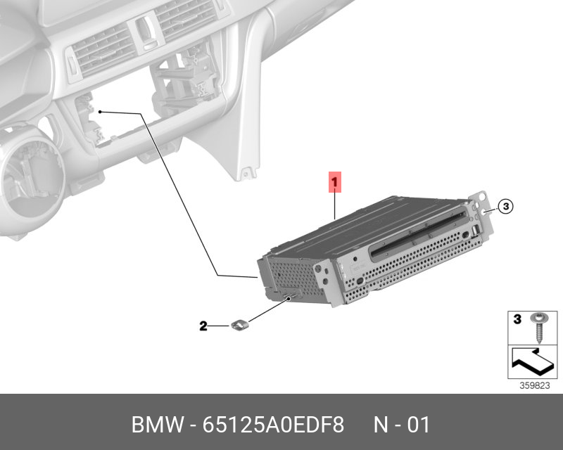 65125A0EDF8 BMW Базовое головное устр-во сист.навигации2