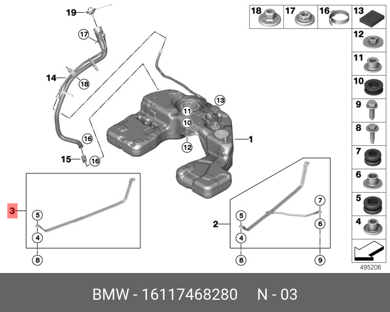 16117468280 BMW Стяжная лента П