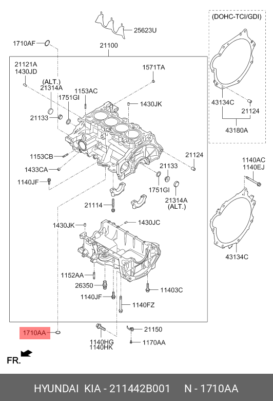 21144-2B001 HYUNDAI KIA О-кольцо