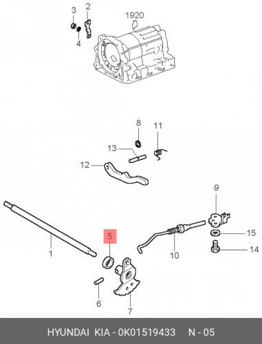 0K015-19433 HYUNDAI KIA Кожух