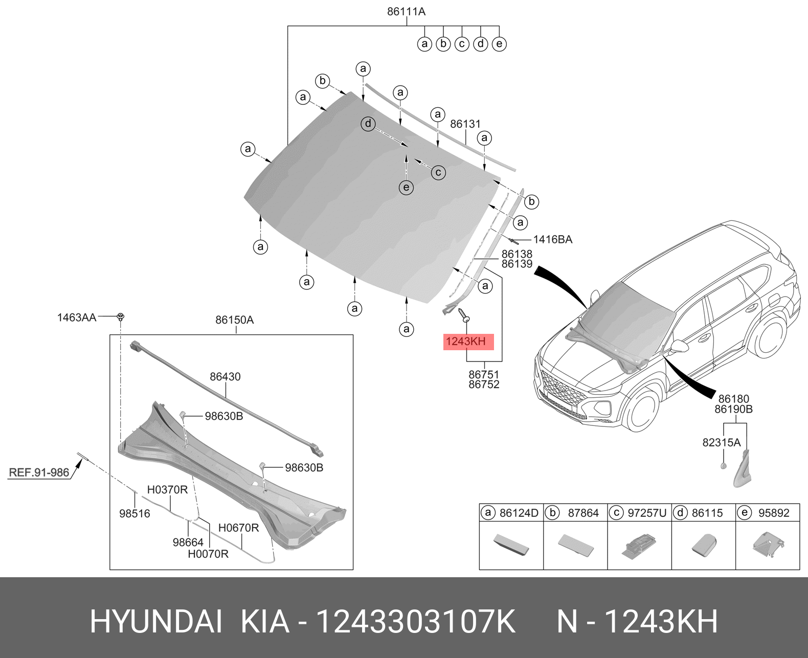 12433-03107-K HYUNDAI KIA Винт-саморез