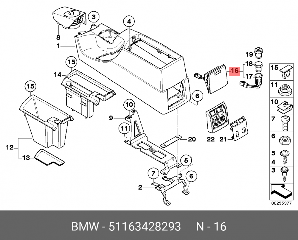 51163428293 BMW Заглушка гнезда разъема