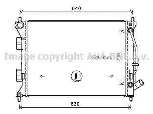 HY2381 AVA Радиатор HYUNDAI ELANTRA/i30 /KIA CEED 1.4-1.6/1.4D-1.6D A/T 10-