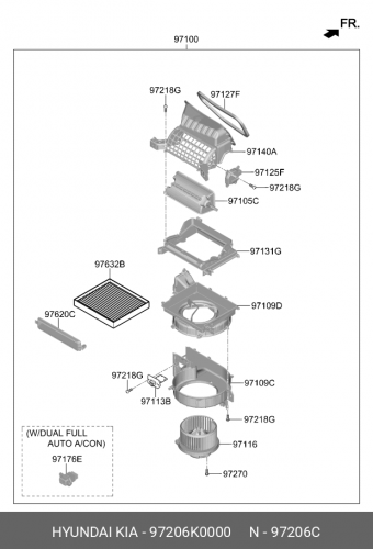 97206-K0000 HYUNDAI KIA Separator