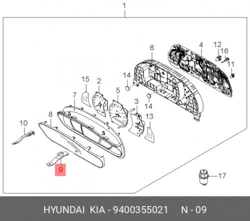 94003-55021 HYUNDAI KIA Кронштейн