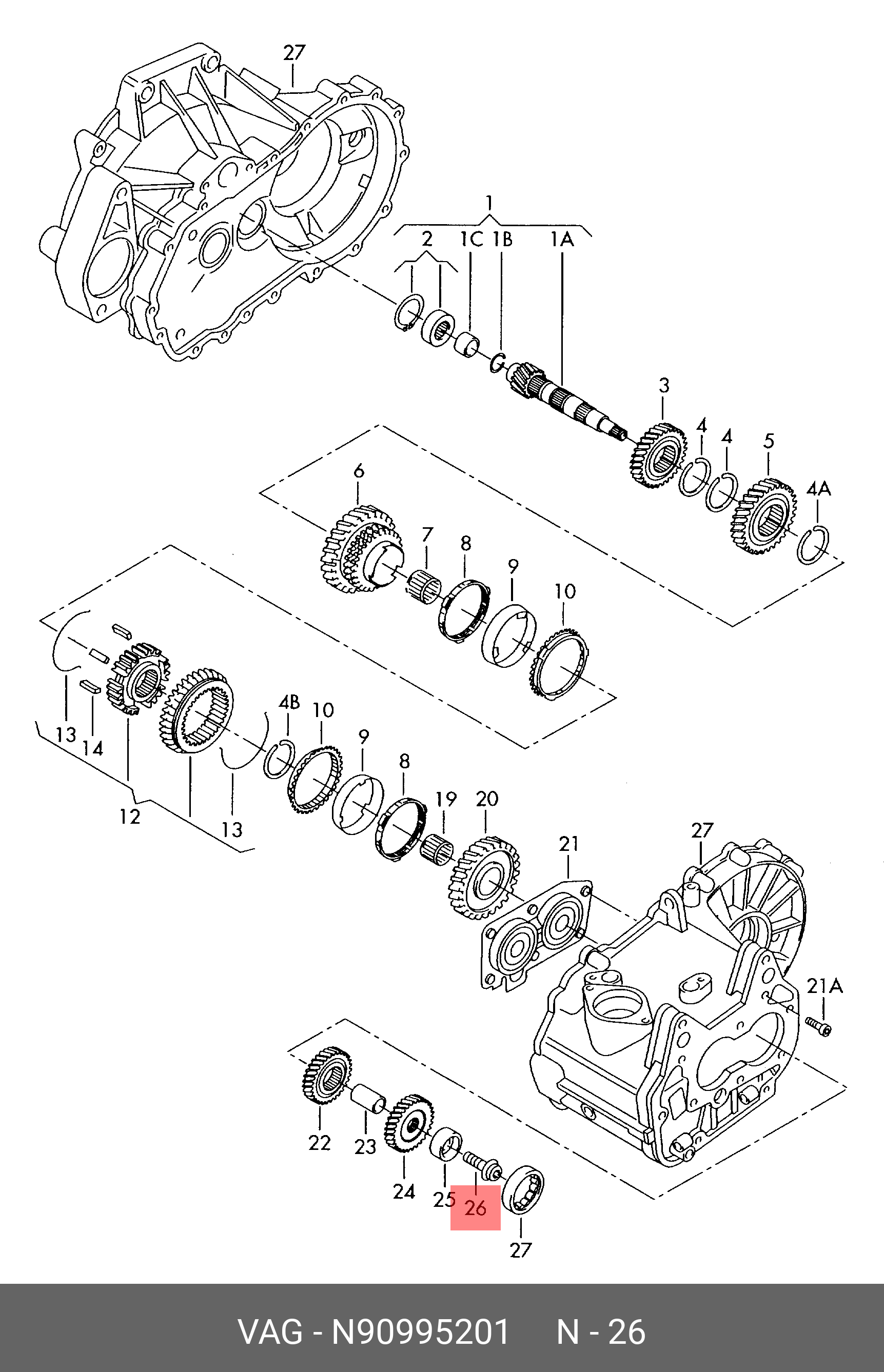 N 90995201 VAG Винт с цилиндр. головкой с буртиком и внутр.многогранник