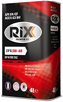 RX0007TPX RIXX Масло моторное ТP X SN/CF 5W40 синтетическое 4л