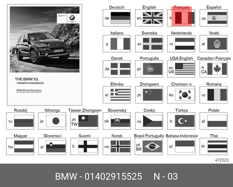 01402915525 BMW Руководство по эксплуатации F15
