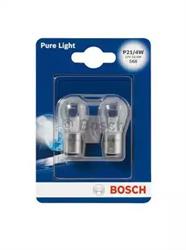 1987301015 BOSCH лампа (21/4W) 12V BAZ15d габарит/стоп сигнал в блистере (Bosch)