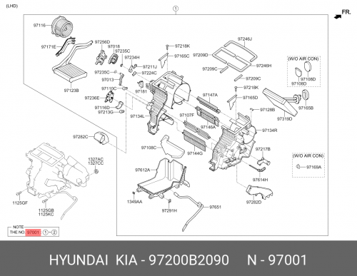 97200-B2090 HYUNDAI KIA Радиатор