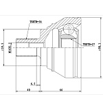 Z87470R ZIKMAR ШРУС наружный