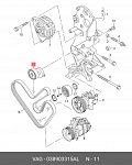 DRA8173 7RT Натяжитель приводного ремня VW T5/CRAFTER/AMAROK 2,0 TDI