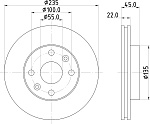 ND6016K NISSHINBO Диск тормозной | перед |