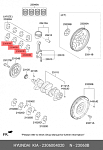 CR359SV025 KING ENGINE BEARINGS Вкладыши шатунные (к-т 3цил.)  Hyundai D3FA 1.1CRDi (23060-04020)  KIng